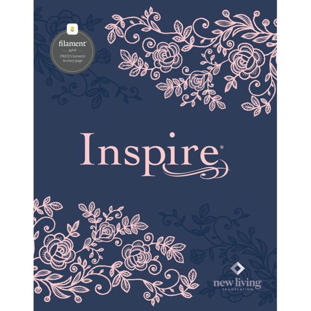 Inspire Bible Nlt, Filament Enabled (Hardcover Leatherlike, Navy) -- New Living